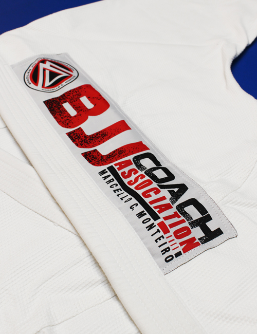 Frontside patch of the BJJ Association Gi – Basic in white