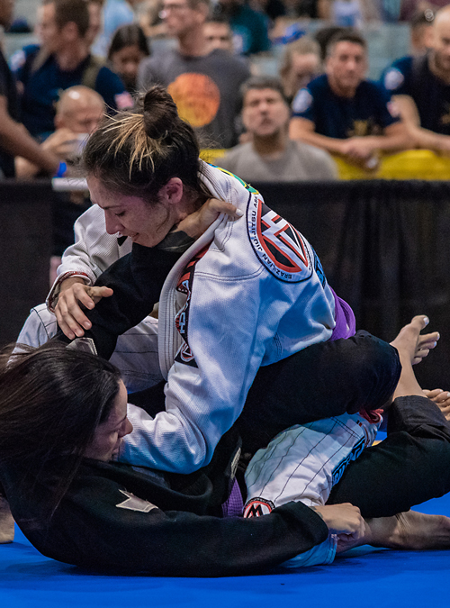 Women's Self-Defense class with women practicing Jiu-jitsu