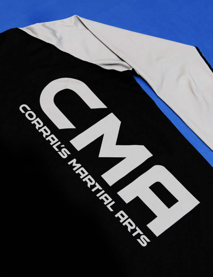 CMA Colored Long Sleeve Rashguard closeup