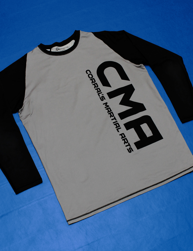 CMA Dark Colored Long Sleeve Rashguard front